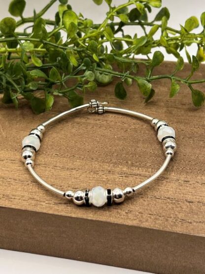 Black & White Bangle Bracelet