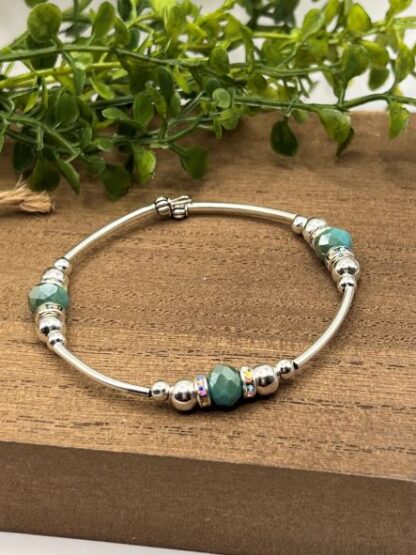 Aqua Bangle Bracelet