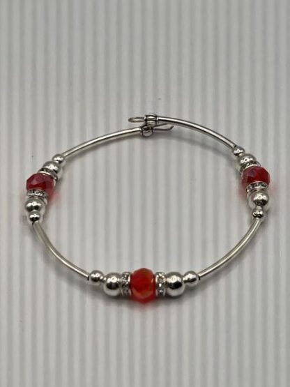 Red Bangle Bracelet