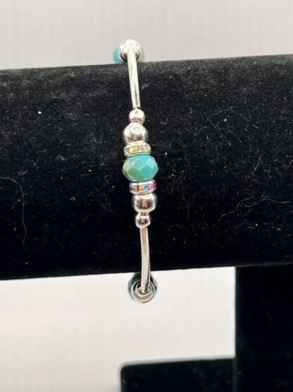 Aqua Bangle Bracelet