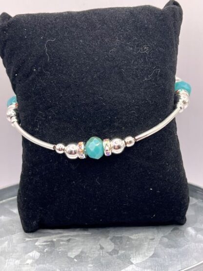 Aqua Bangle Bracelet