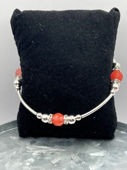 Cherry Red Bangle Bracelet